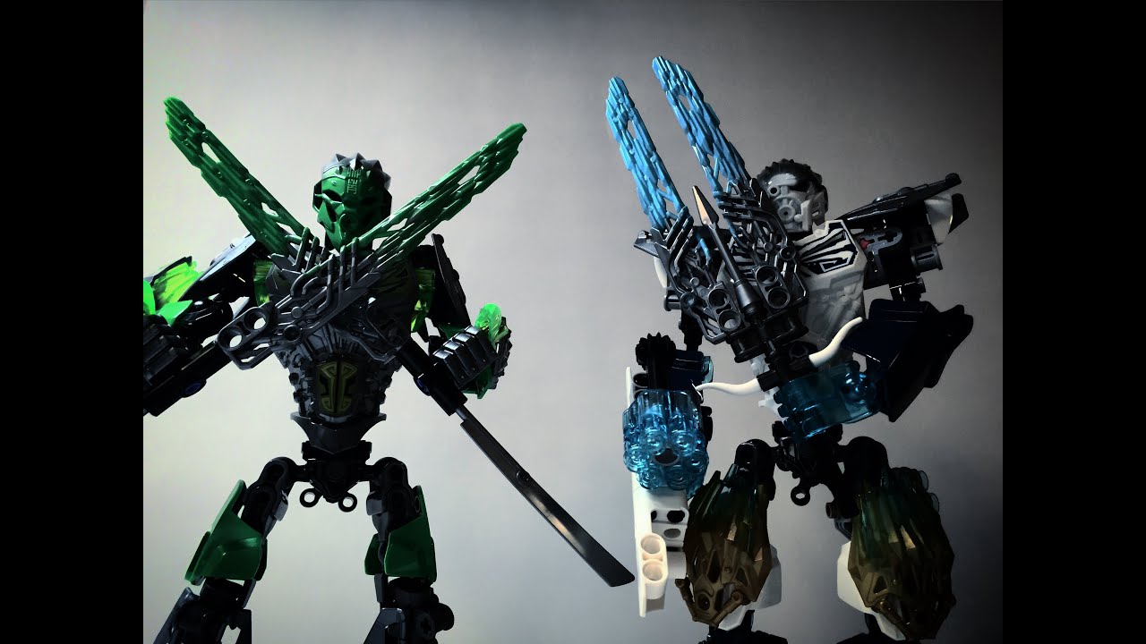 (LEGO) Bionicle 2016 Stop Motion Battle: Lewa VS Kopaka (Bionicle 2016)
