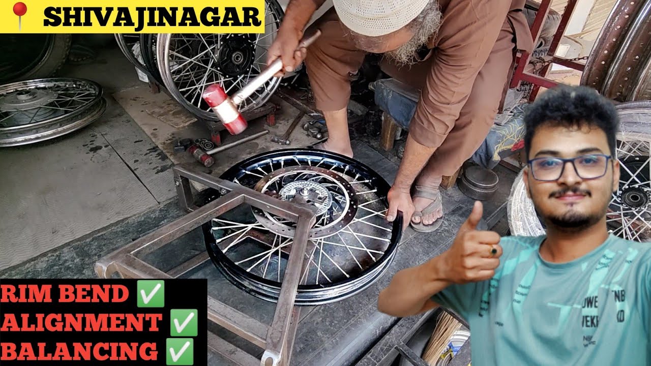Wheel Alignment at very cheap rate in Bangalore | New tyre for Himalayan by Mariya tyre world