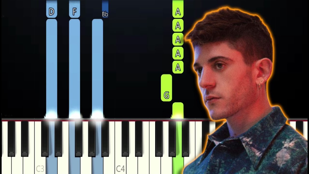 Rkomi - CANCELLI DI MEZZANOTTE (Piano Tutorial)