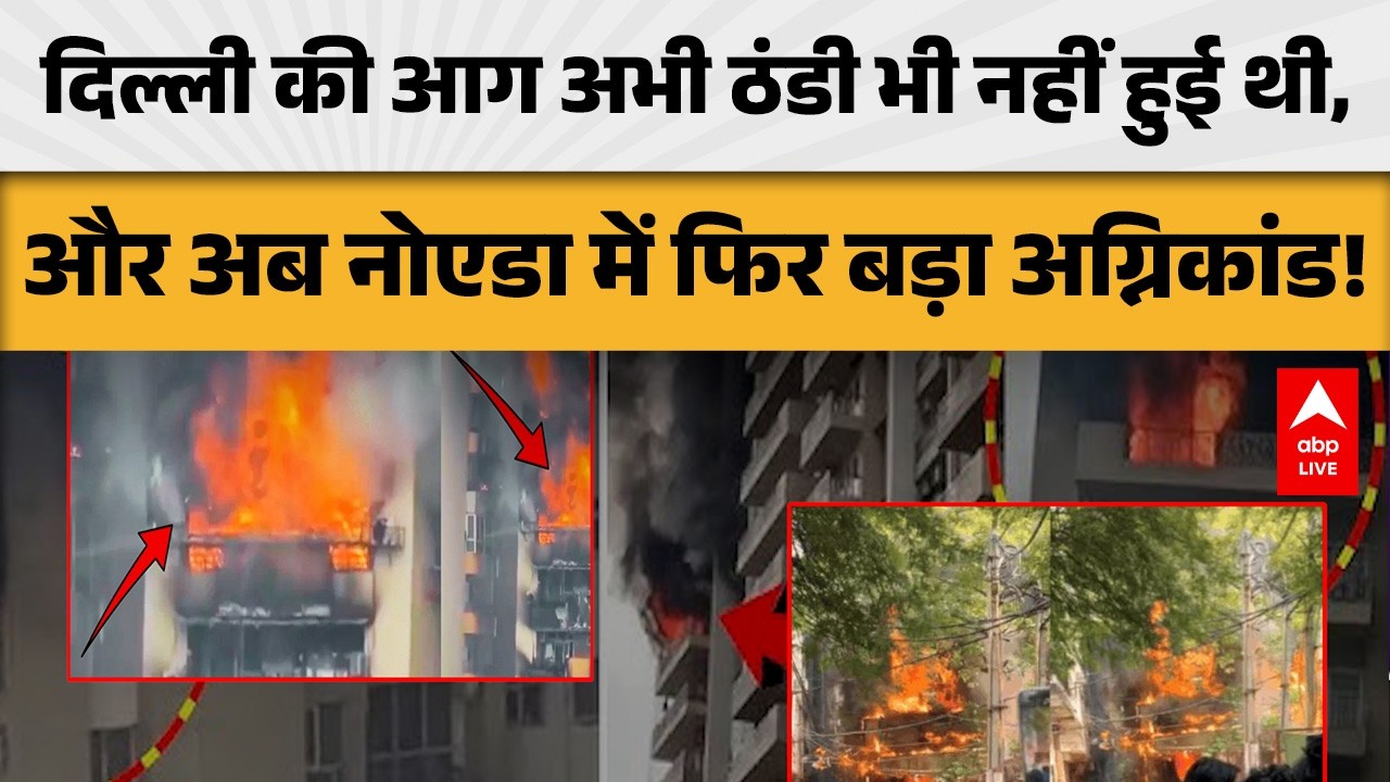 Noida Fire: दिल्ली के बाद अब नोएडा में बड़ा अग्निकांड, मची अफरा-तफरी |ABPLIVE