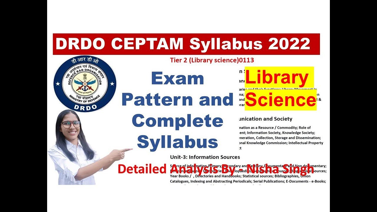 DRDO CEPTAM Librarian Syllabus 2022 || DRDO CEPTAM 10/DRTC Exam Pattern 2022