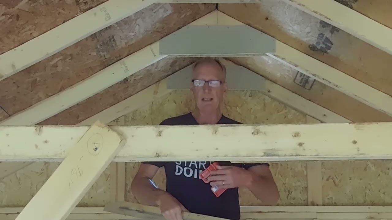 Our property #808 Using post levels is not the way to level rafter ties
