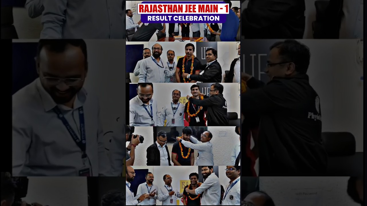 Rajasthan JEE Main 2025 Session 1 Toppers Results Celebration!! 💥 #shorts