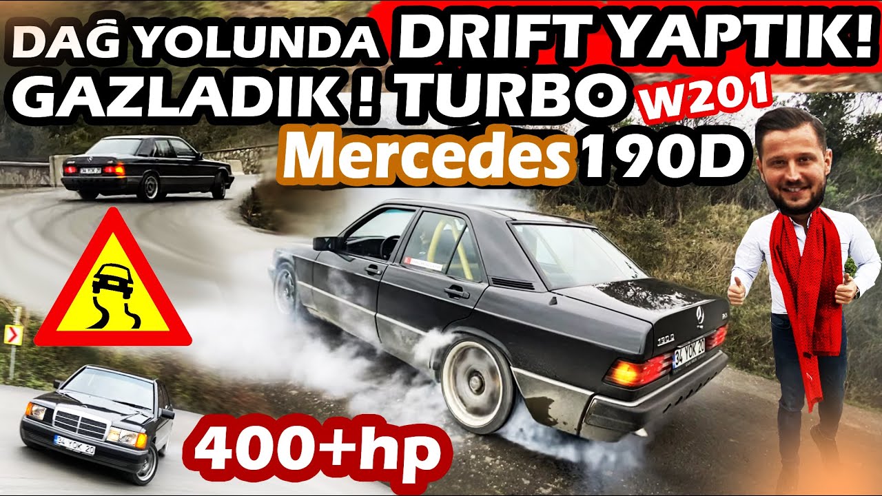 1987 MODEL DİZEL ARABAYLA DRİFT YAPTIK, ADRENALİN DOLU BİR GÜN ! | MERCEDES BENZ W201 190D 2.5 TURBO