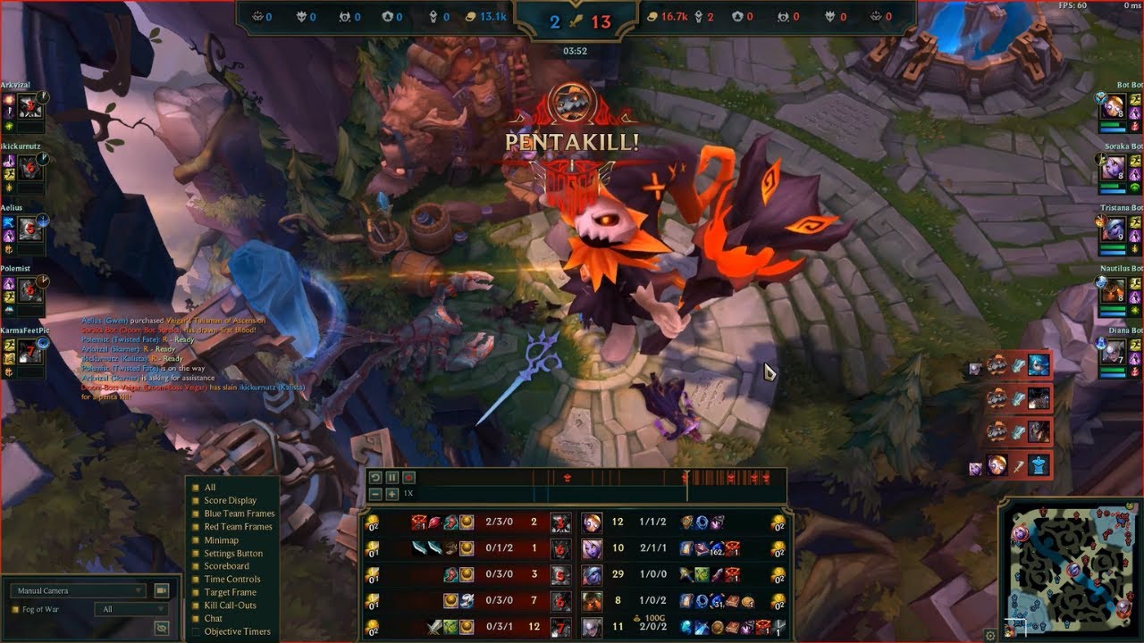 Doom Bots Curse Skarner + Kalista + Twisted Fate (5:05min)