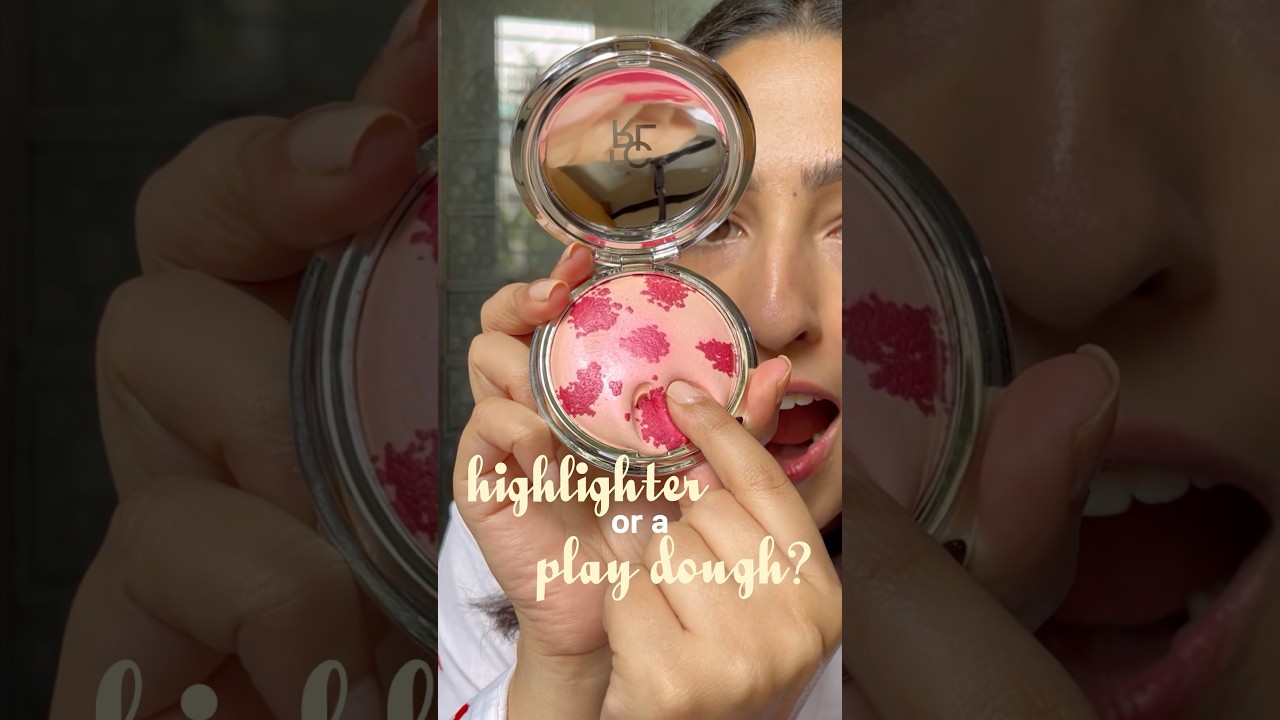 Случайная находка *Amazon*: мягкий хайлайтер по цене менее 500 рупий 🌸 #amazonfinds #makeup #amaz...