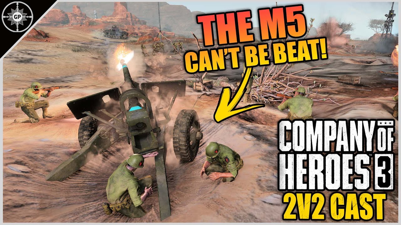 M5 Gives DAK No Room to Maneuver | 2v2 Cambpell's Convoy | CoH3 Cast 2.0 #80
