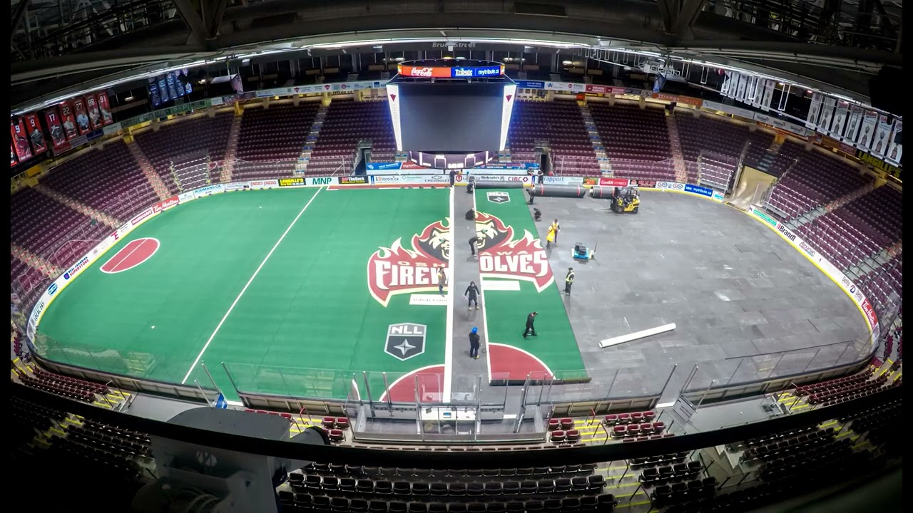 Oshawa FireWolves Turf Installation Timelapse | Tribute Communities Centre