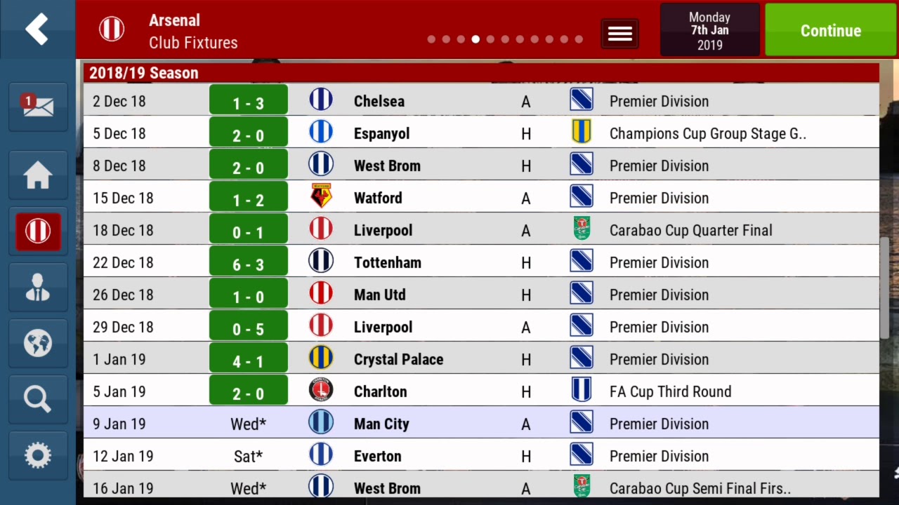 ARSENAL  4-2-3-1 TACTIC FOOTBALL MANAGER MOBILE 2018