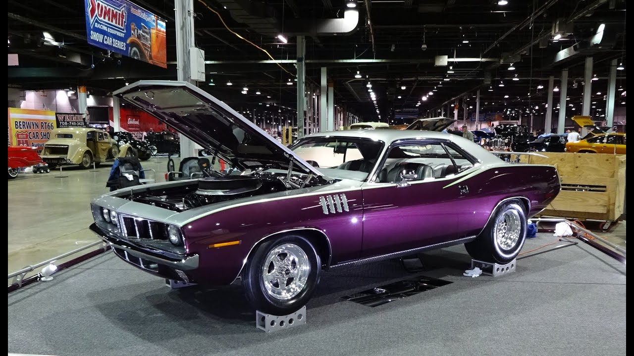 1971 Plymouth ‘Cuda Custom in Purple paint @ World of Wheels on My Car Story with Lou Costabile