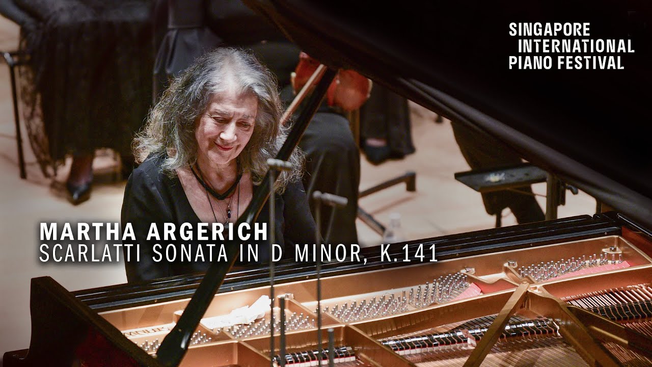 Martha Argerich plays Scarlatti Sonata in D minor K.141 at Singapore International Piano Festival
