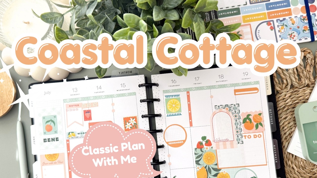 Планирование с Coastal Cottage | Classic Happy Planner | Декоративный ежедневник