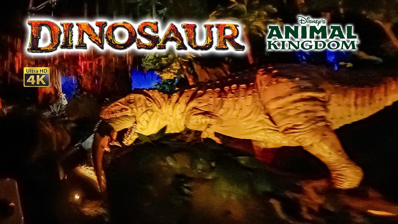 Dinosaur On Ride Low Light 4K POV Disney's Animal Kingdom Walt Disney World 2024 01 02
