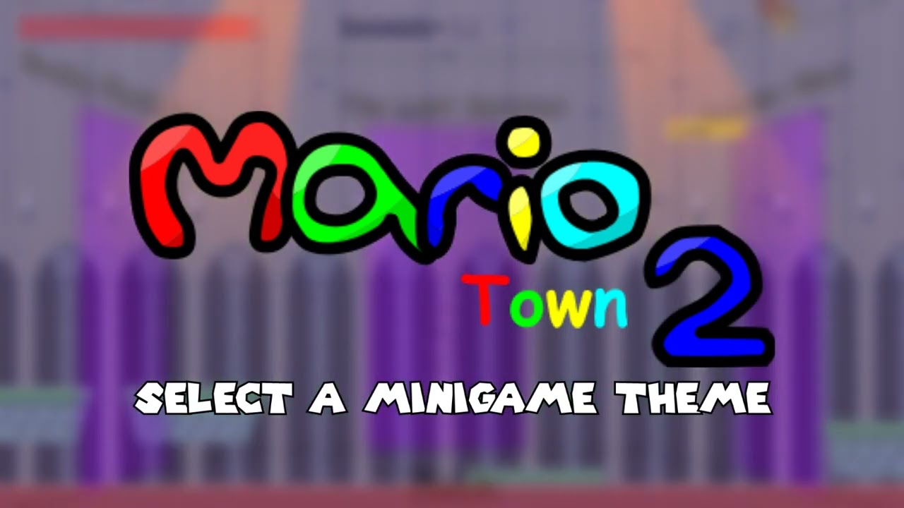Select a Minigame Theme - Mario Town 2 (Flash Game)