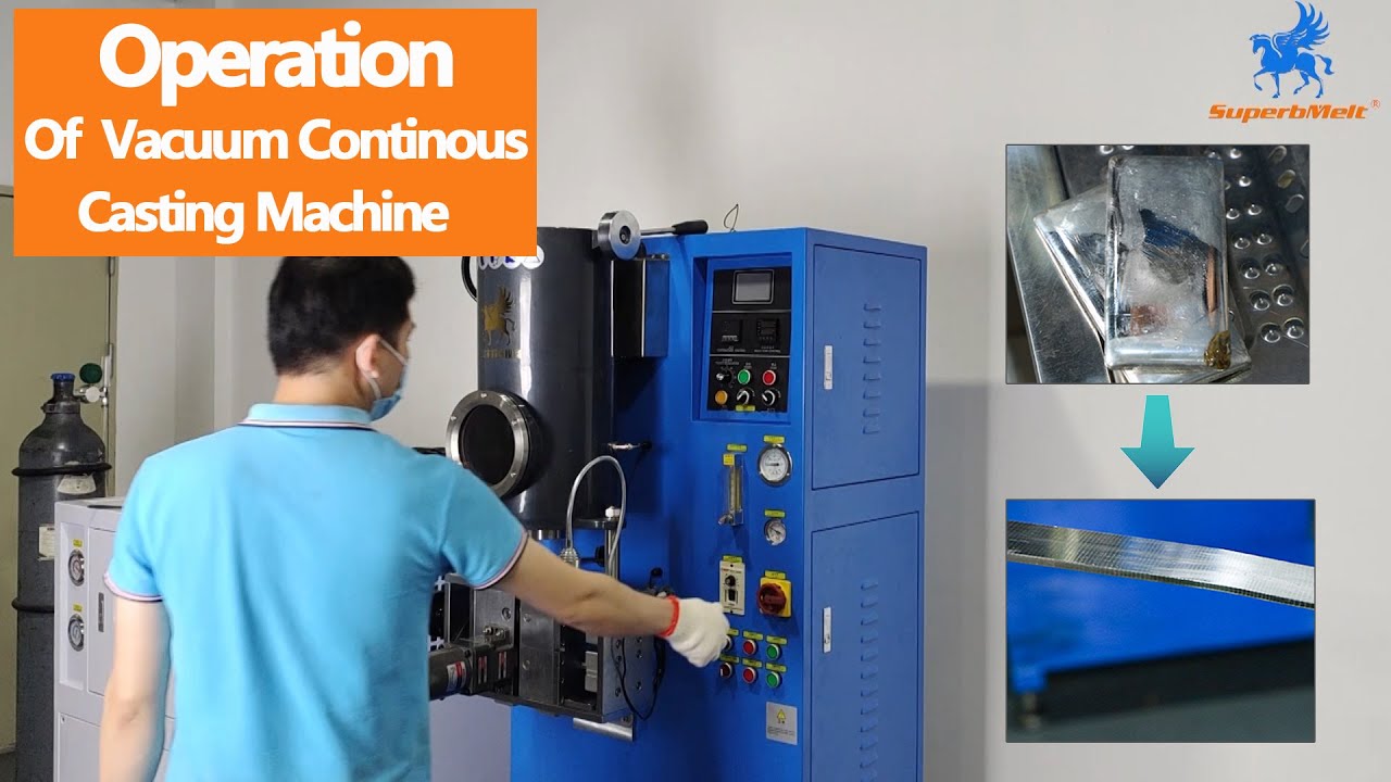 The operation guide of casting silver plate on vacuum jewelry continuous casting machine