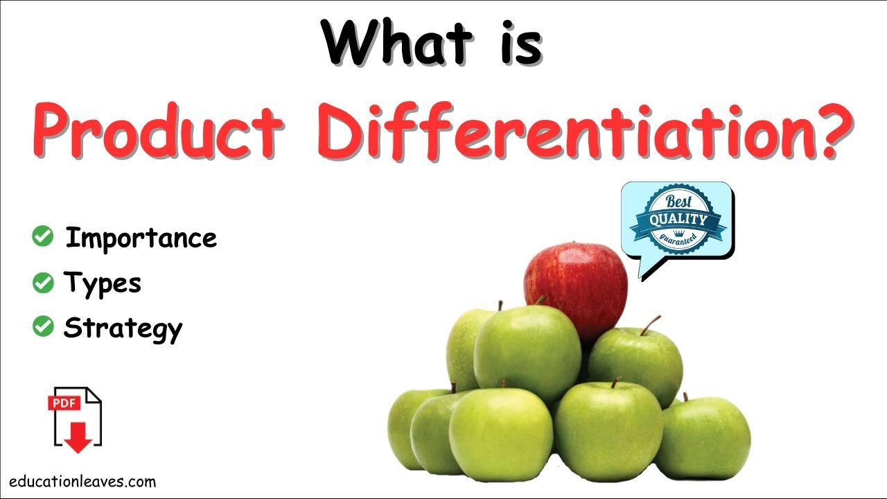 What is Product Differentiation? Explained in 8 minutes #productdifferentiation