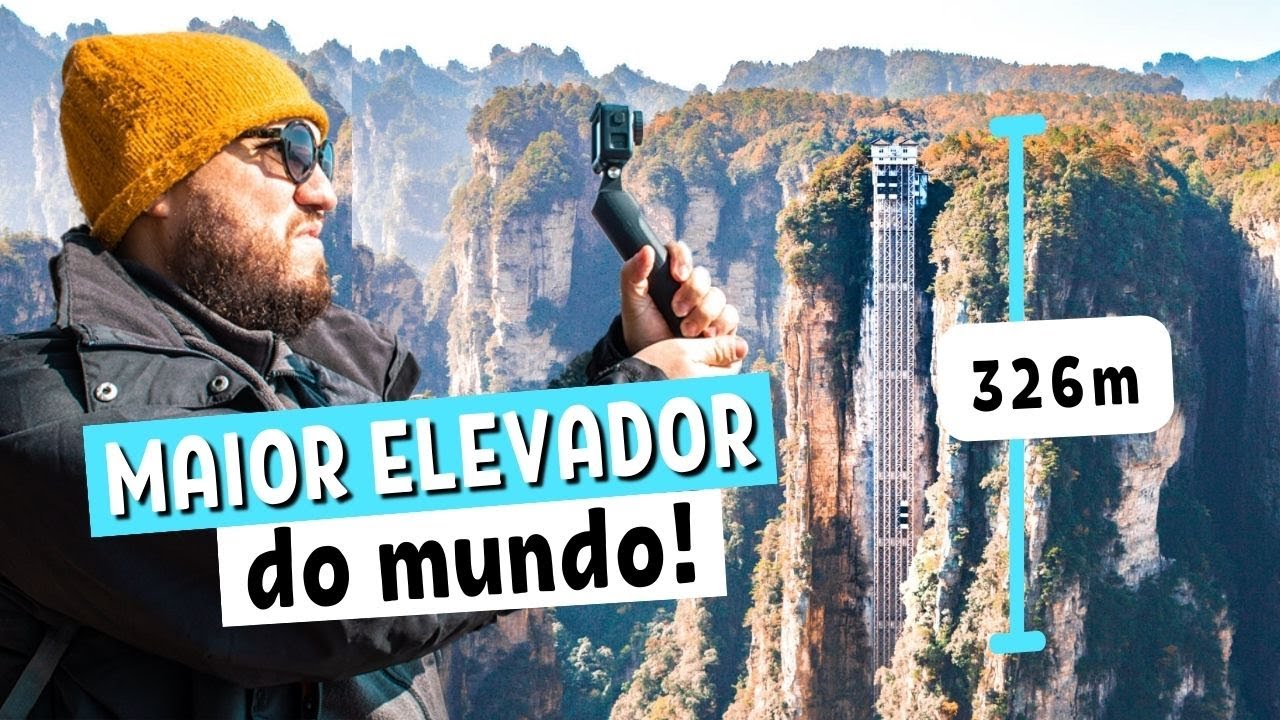 MAIOR ELEVADOR do mundo fica na CHINA - Parque Zhangjiajie [vlog 2 de 4]