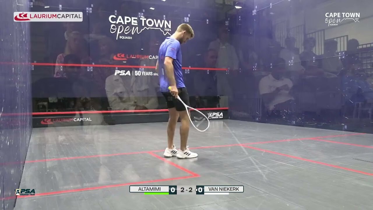 Cape Town Squash Open 2024 - Round 1: Dewald Van Niekerk (Rsa) Vs. Ammar Altamimi (Kuw)