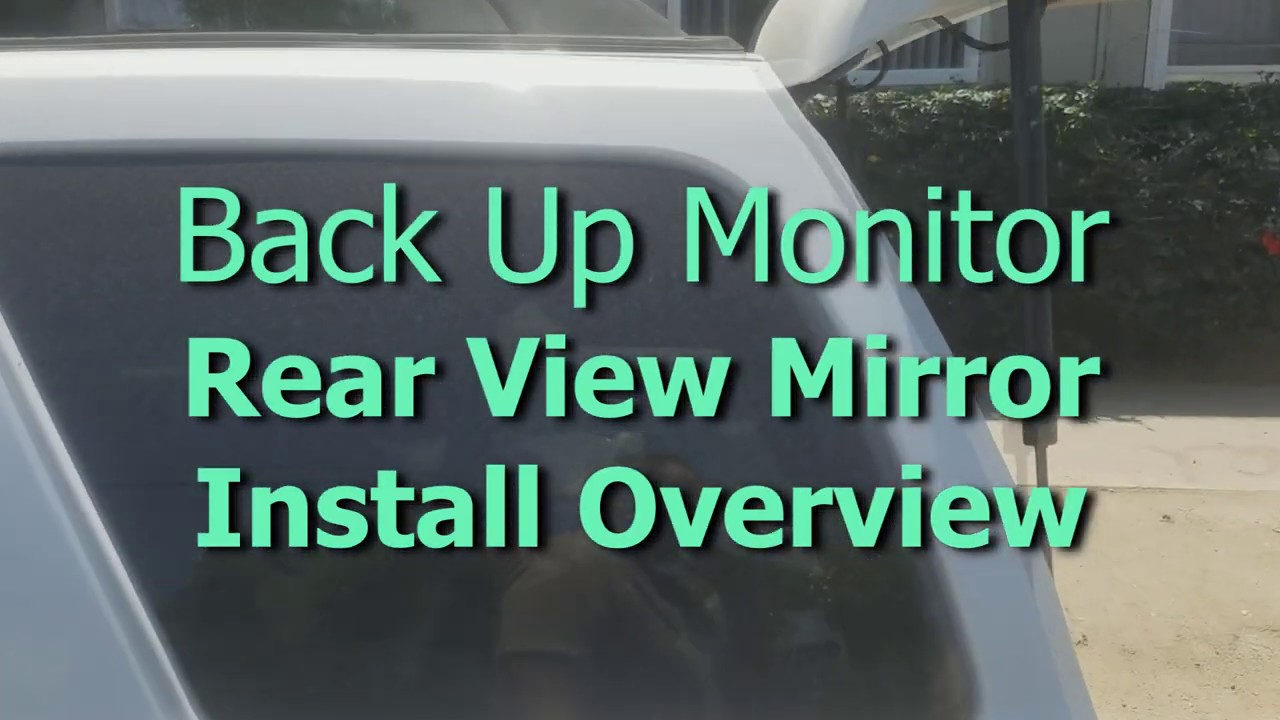 Ford Escape Rear View Mirror Backup Cam Install ( Overview )