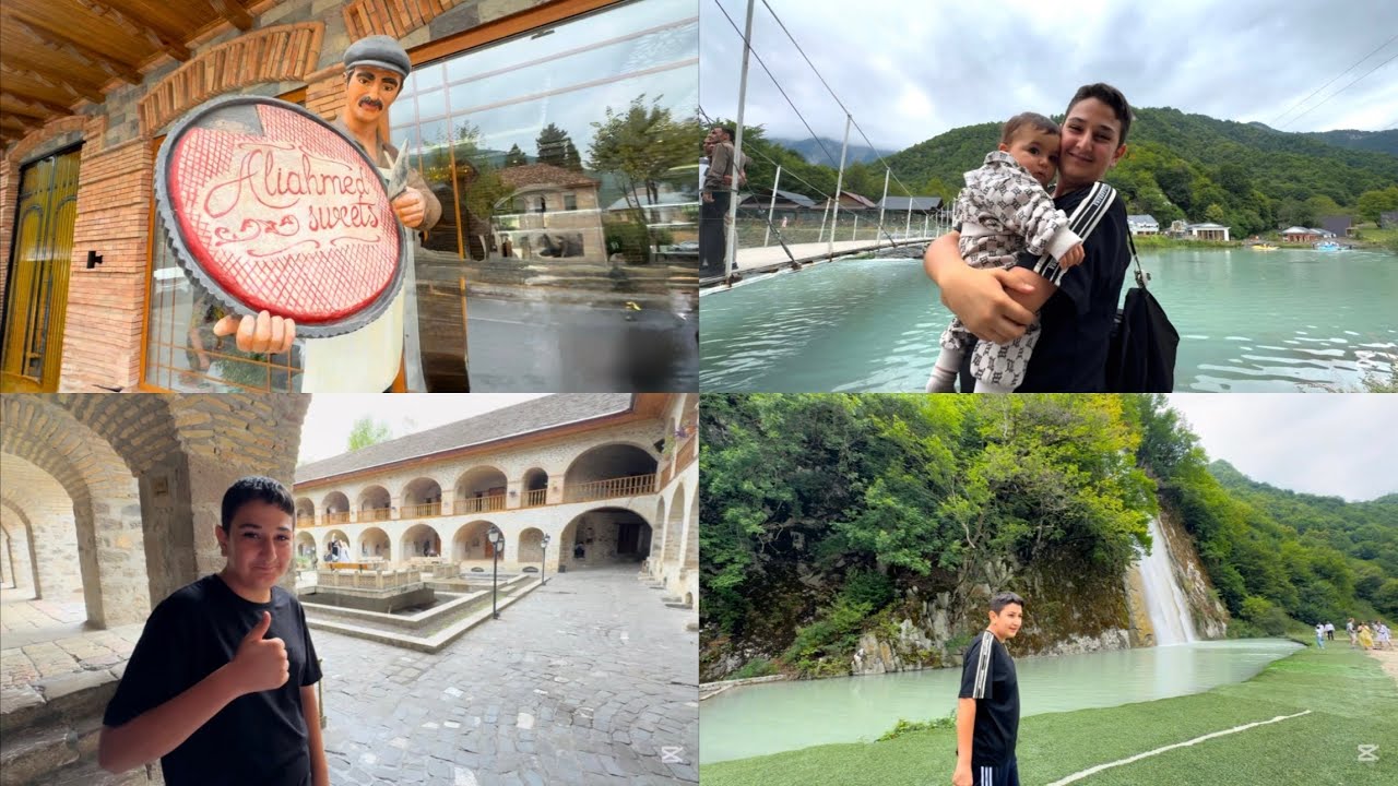 Şeki vlogu.Merd ve dayının balası Aslanla bir gün.#şekiyaylası #şekikarvansaray #vlog #keşfet 