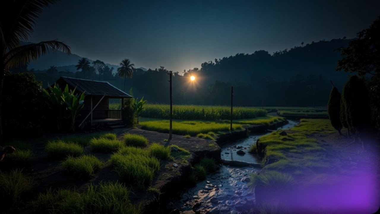 Malam yg tenang di desa ( Relaxing night in village ) 