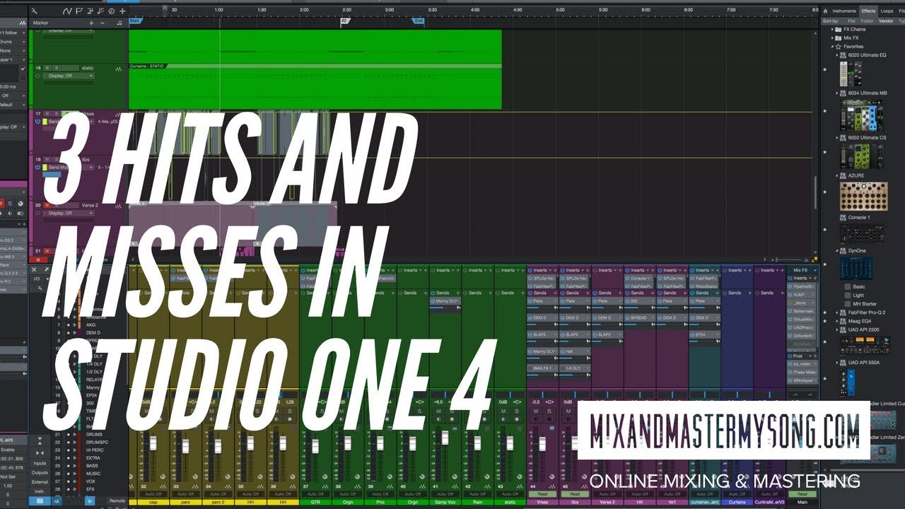 3 Hits and Misses in Studio One 4