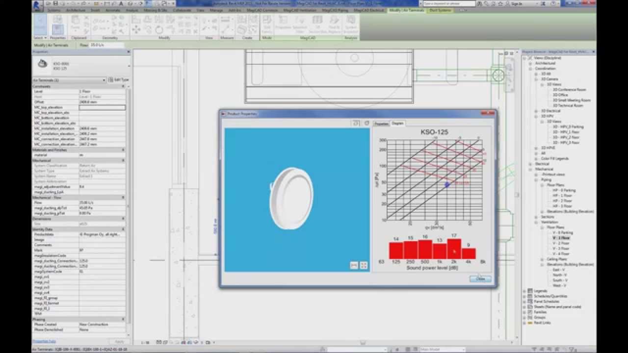 MagiCAD 2014.11 for Revit: Find and replace products with inherited properties and connections