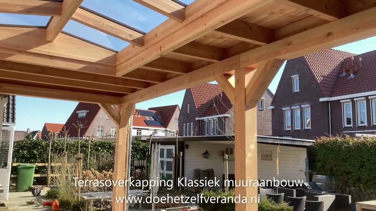 Terrasoverkapping Klassiek Muuraanbouw + Lichtstraat