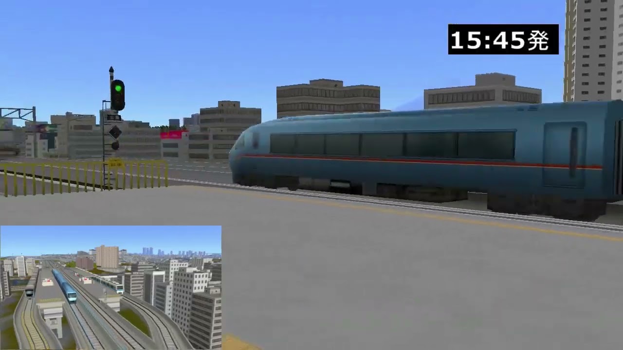 Atrain9v5 A列車で行こう9 トレインコンストラクション 5両編成で小田急線新宿発本厚木行き各駅停車イメージ