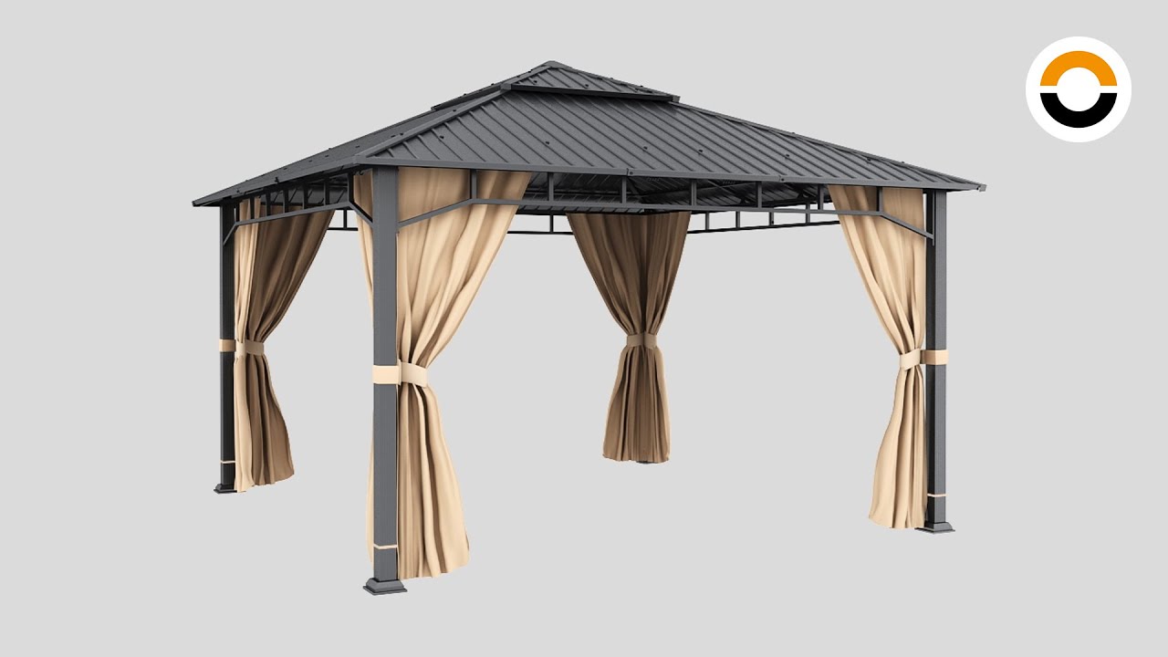 Gartenpavillon - Aufbauanleitung 4x4m (Sunset Superior) | TOOLPORT