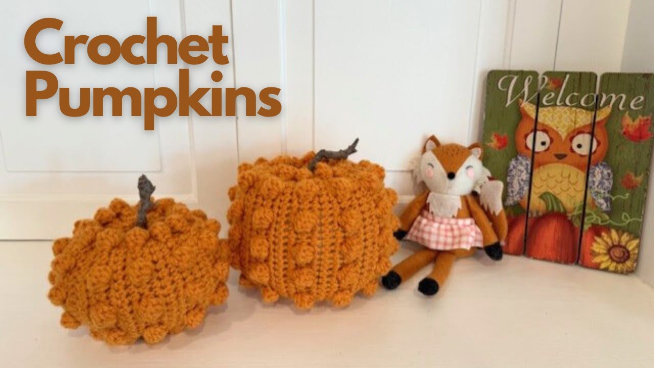 Easy Crochet Pumpkin any size using Bobble Stitch | Step by Step Tutorial