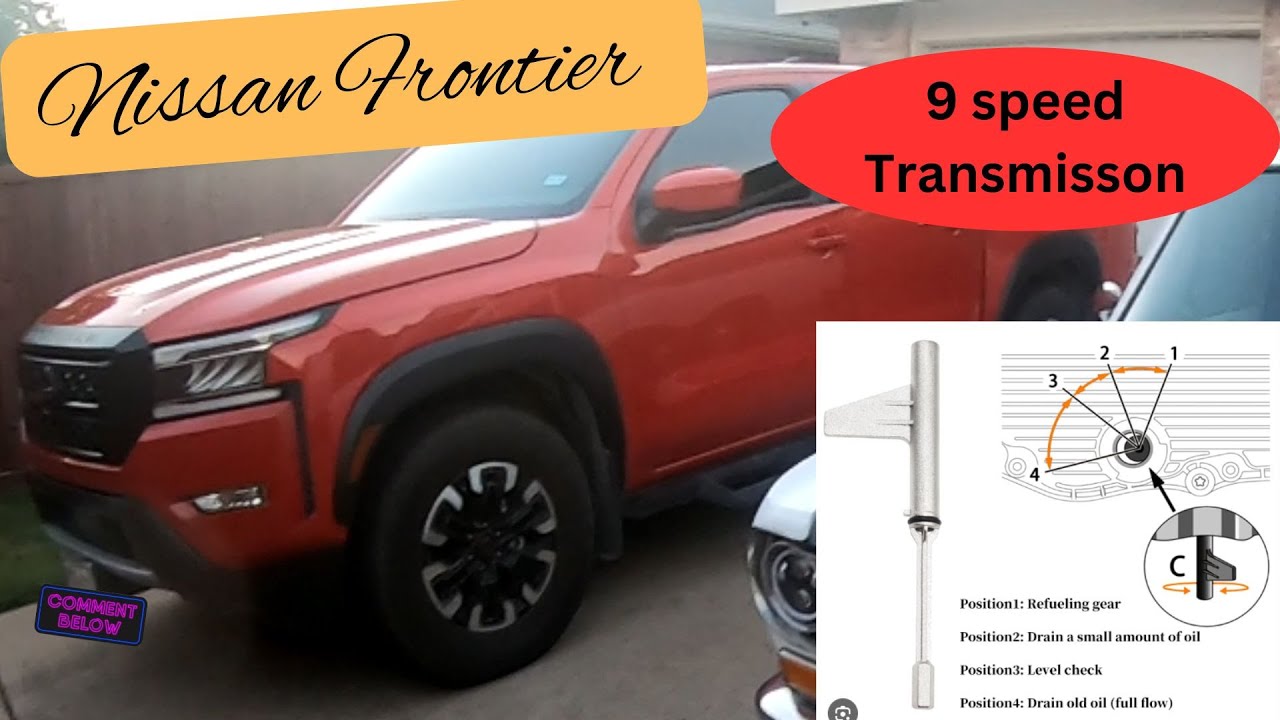 Замена масла в 9-ступенчатой ​​трансмиссии Nissan Frontier GE9R01A (также известной как JR913E).
