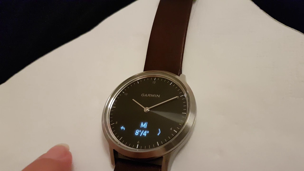 Garmin Vivomove HR Privat Review Menü und erster Eindruck