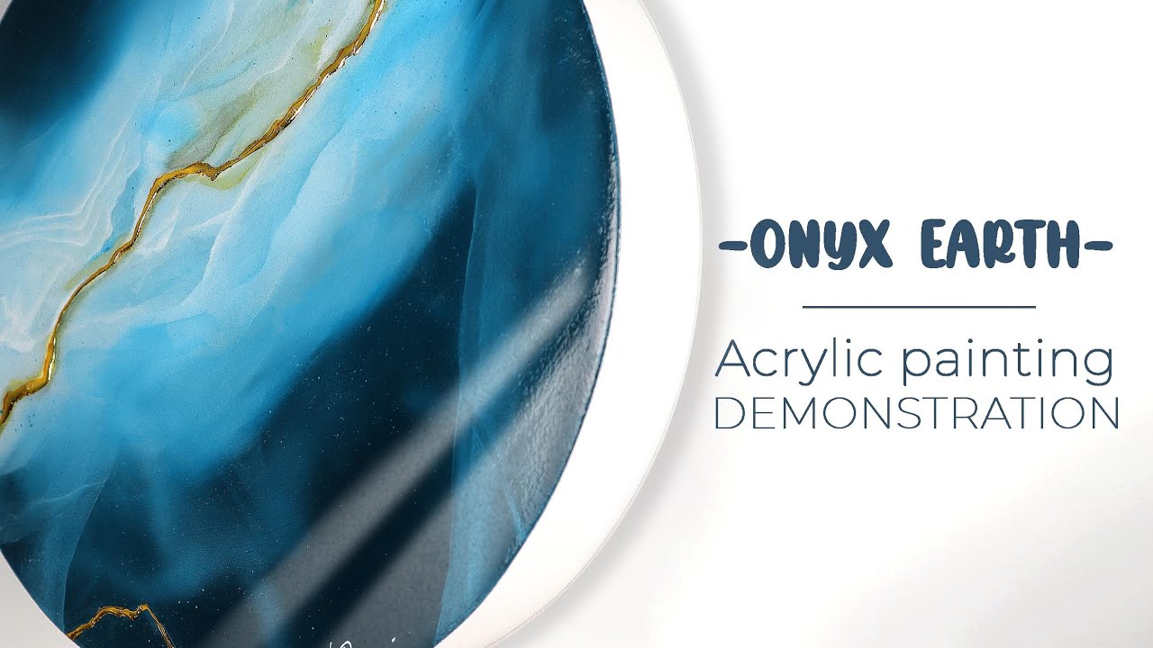 ABSTRACT ART | acrylic painting demo |  resin free art