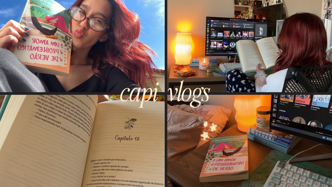 lendo 'um amor problemático de verão' e surtando | vlog de leitura sem spoilers ⋆˚꩜｡