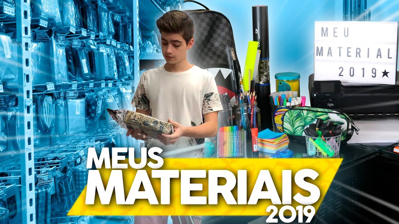 MEU MATERIAL ESCOLAR 2019 || Eduardo Prado