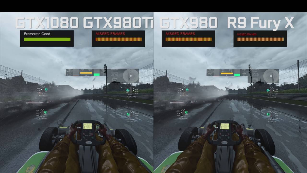 Project CARS w VR (HTC Vive) &ndash; por&oacute;wnanie czterech kart graficznych &ndash; deszcz