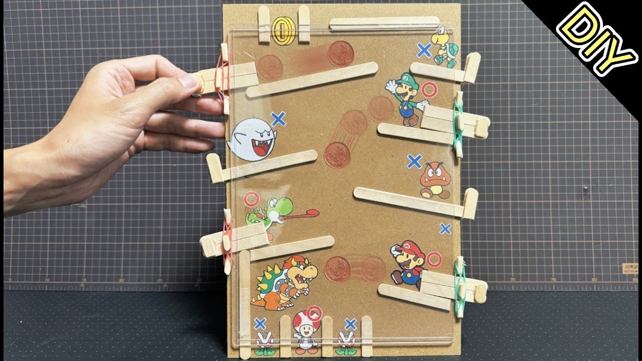 Homemade Super Mario Coin Game DIY Nintendo