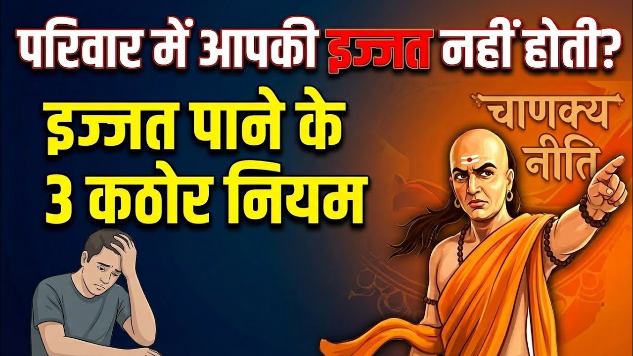चाणक्य नीति:परिवार में आपकी इज्जत नहीं? ये 3 नियम आज ही जान लो || motivation hindi video 