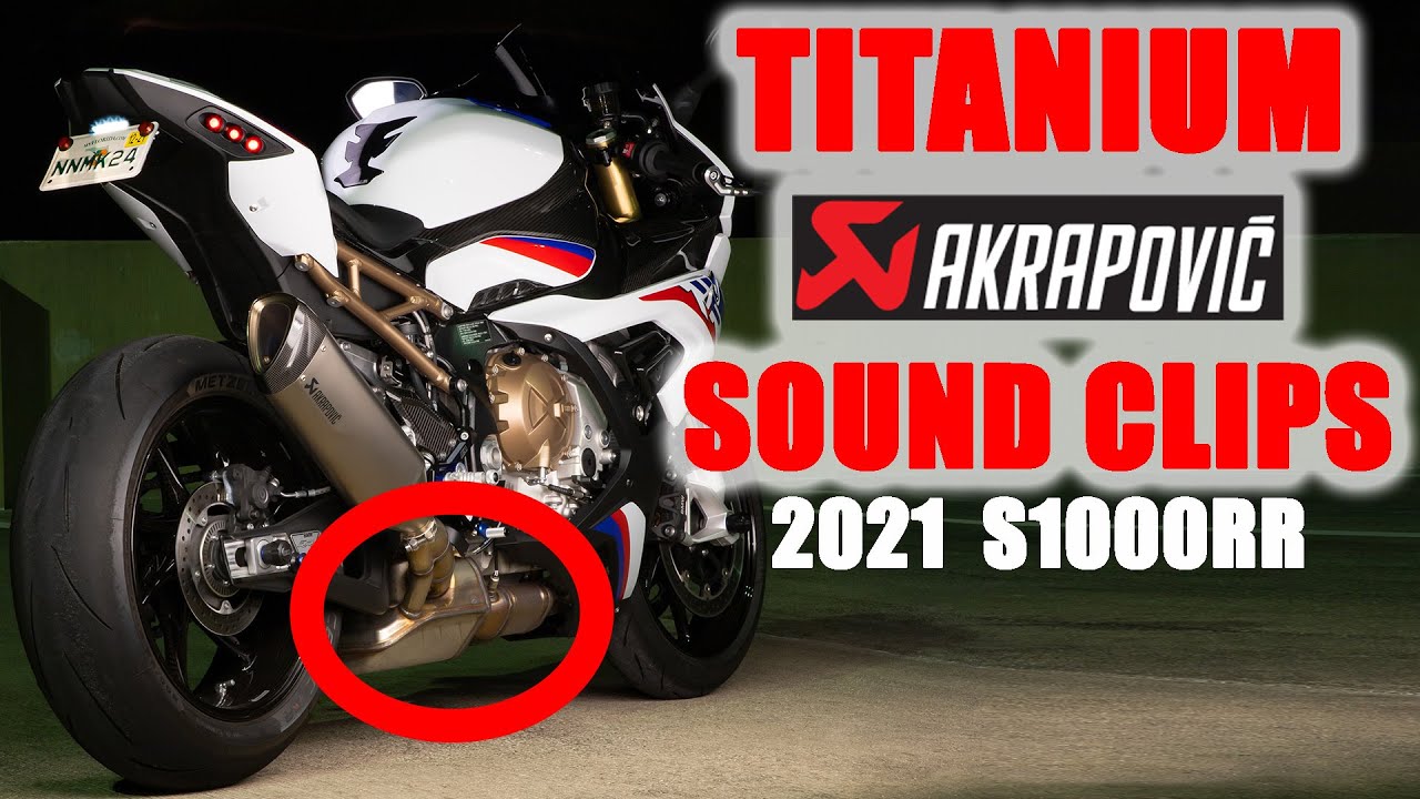 2021 BMW S1000RR M Titanium Akrapovic Exhaust SOUNDS!