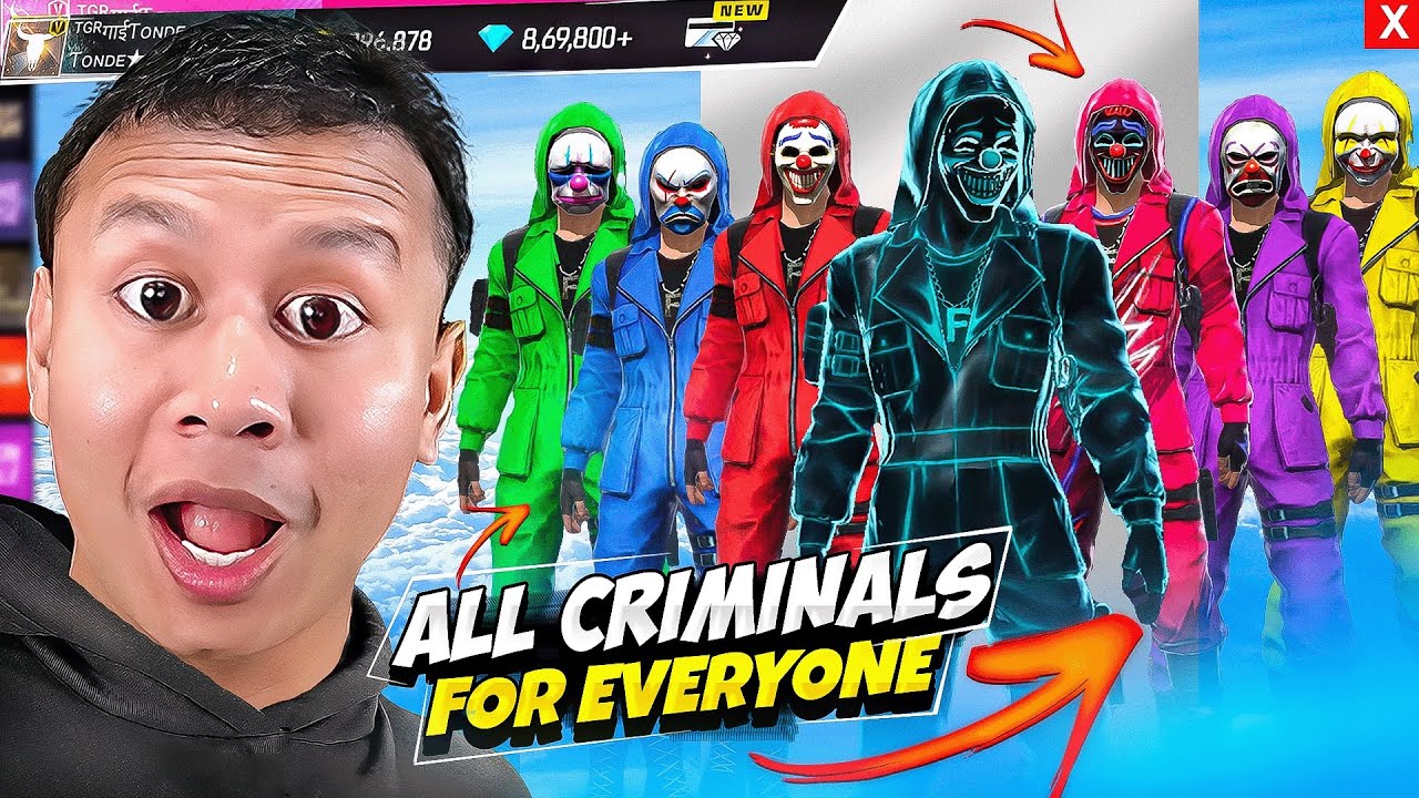 Finally Ghost & All Blue Yellow Criminals in Indian Server 😱 Tonde Gamer - Free Fire Max