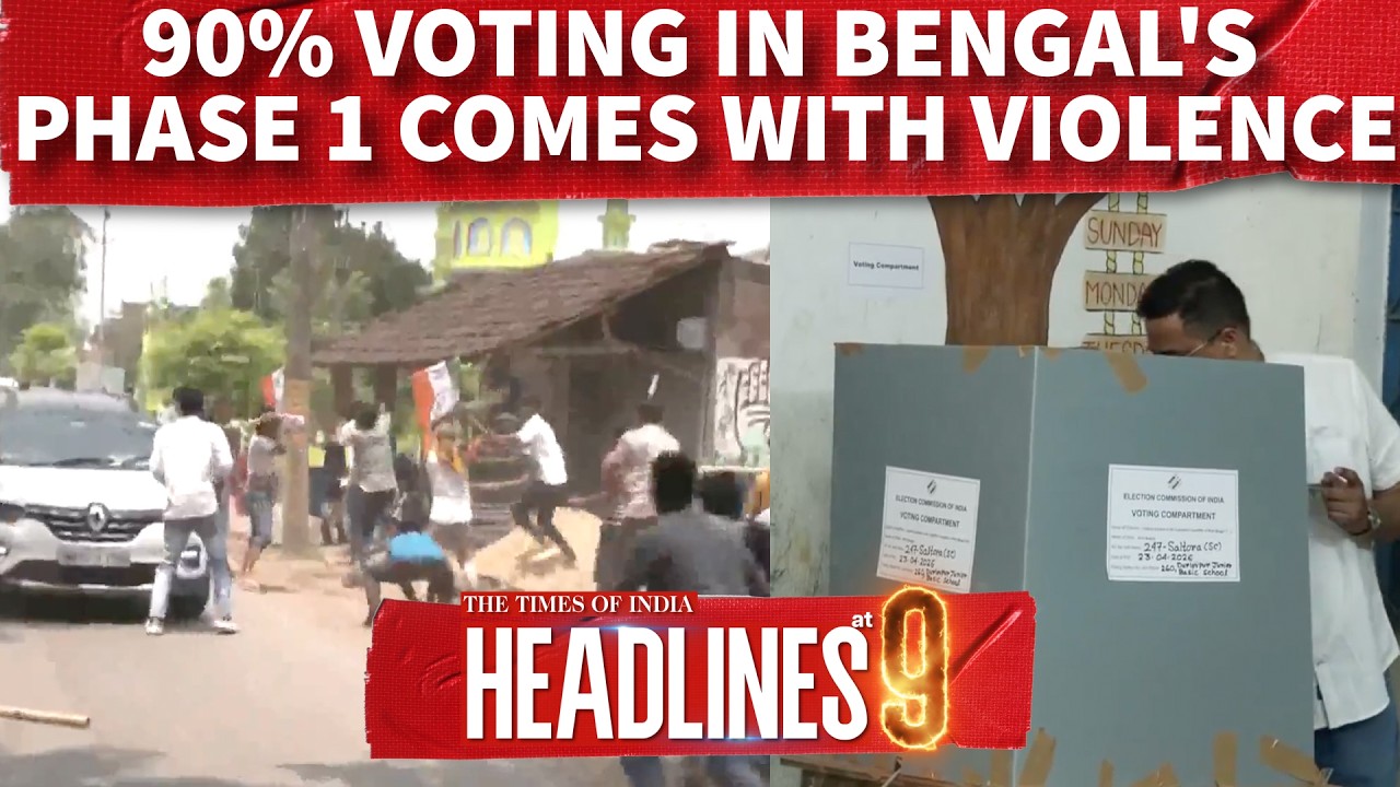 Violent Clashes Mar Bengal Phase 1 Voting As Tamil Stars Contribute To 82% Turnout | Watch