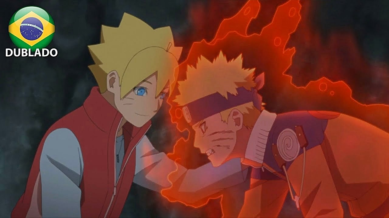 Boruto volta ao passado e encontra Naruto crian&ccedil;a Dublado | Boruto Dublado