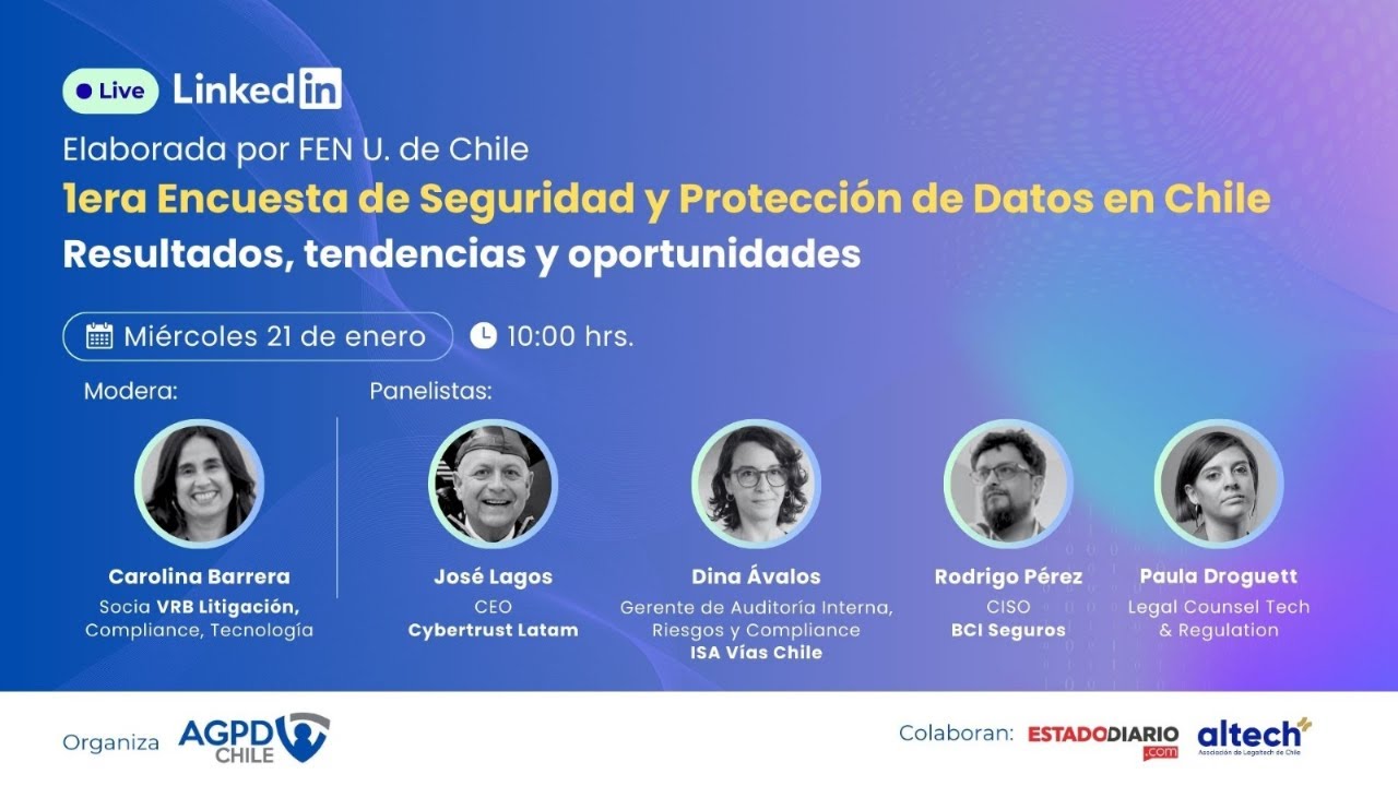 AGPD | 1era Encuesta de Seguridad y Protección de Datos en Chile (FEN)
