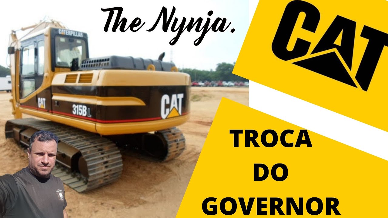 ESCAVADEIRA CATERPILLAR TROCA DO GOVERNOR E CONFIGURAÇÃO DO COMPUTADOR.
