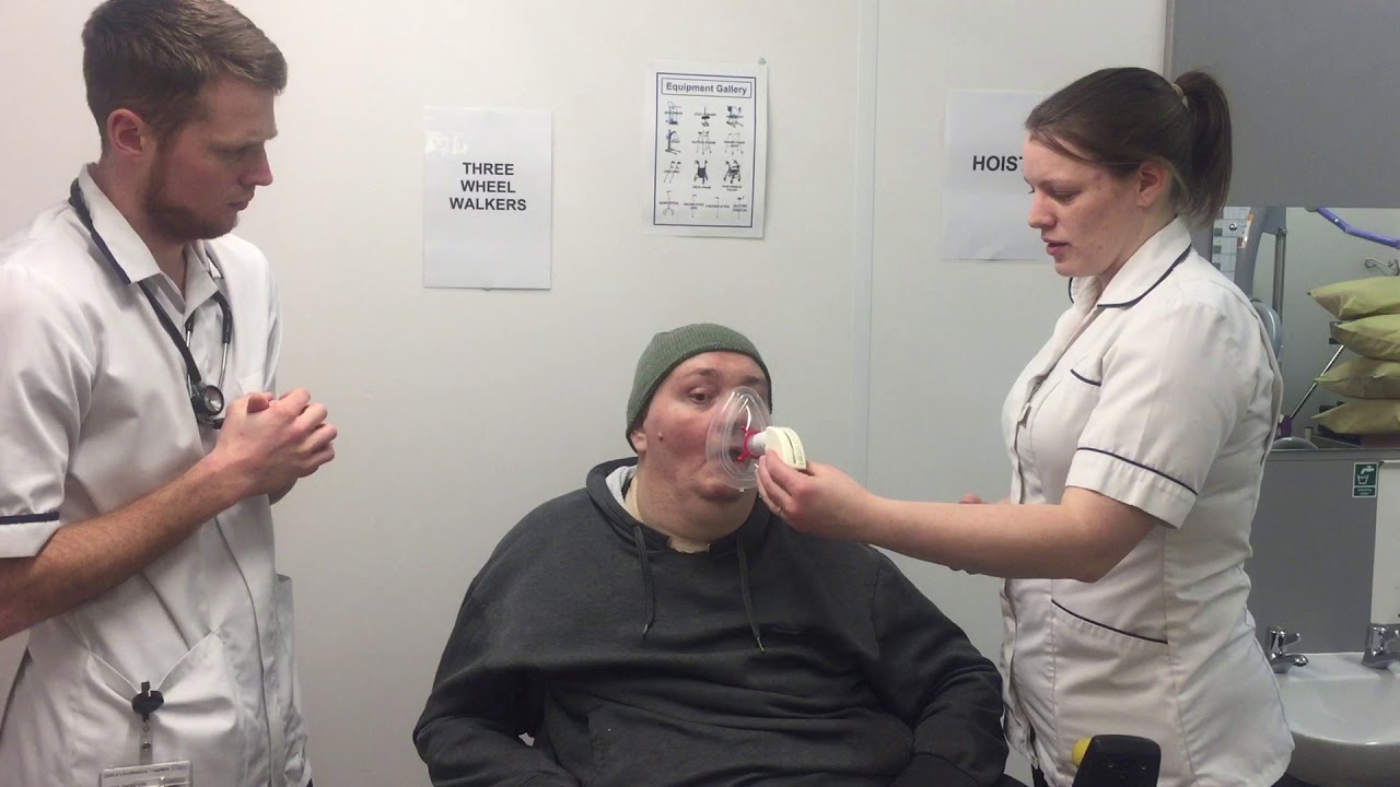 How to perform a manually assisted cough.