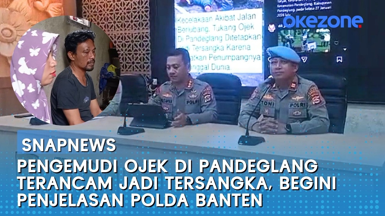 Pengemudi Ojek di Pandeglang Terancam Jadi Tersangka, Begini Penjelasan Polda Banten