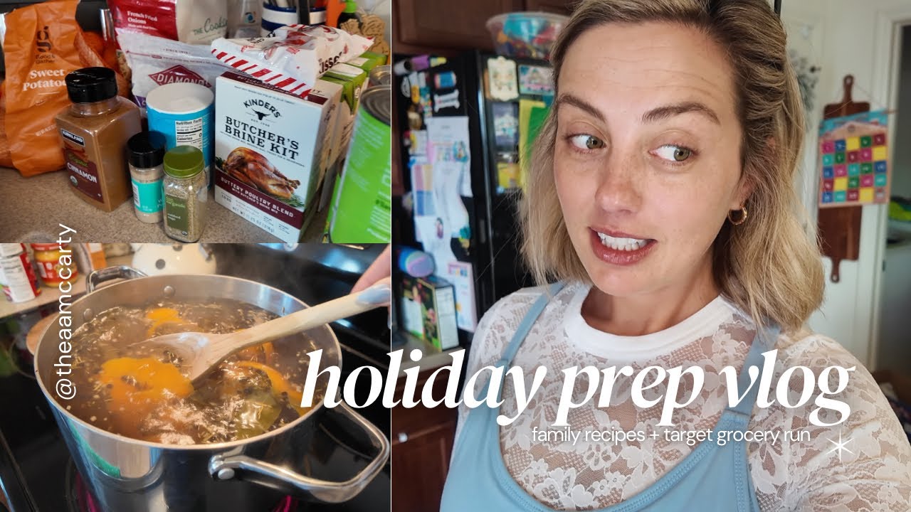 Getting Ready for Thanksgiving! Target Grocery Run + Cozy Recipe Prep Vlog