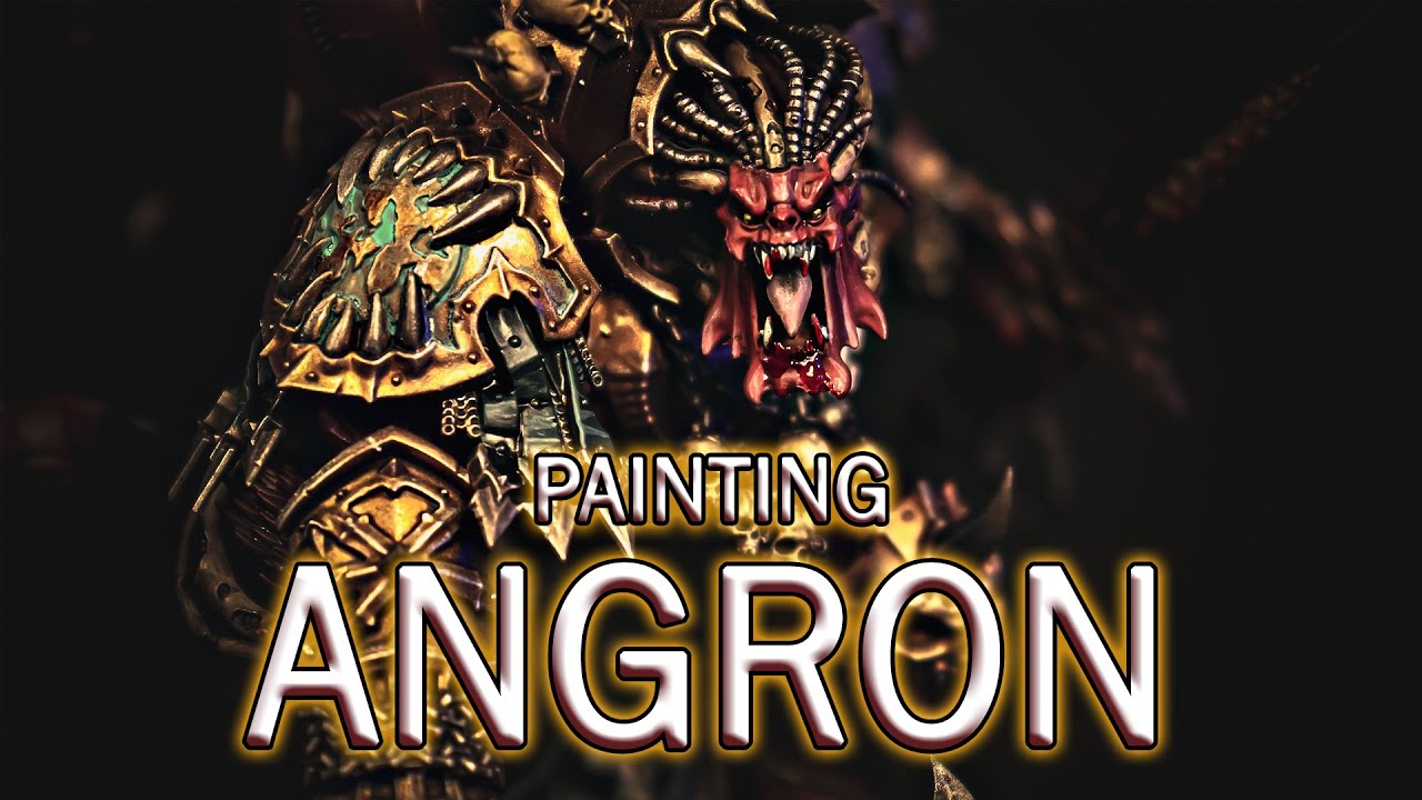 Painting Angron, Primarch of the World eaters.
