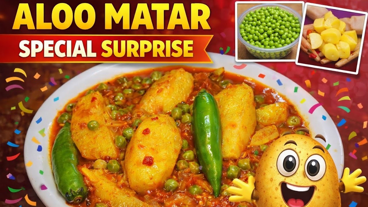 Aloo matar special surprise recipe 